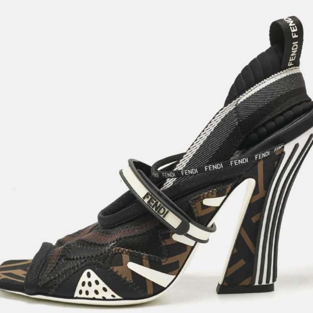 Fendi Black and White Heels - Picture 2 of 12